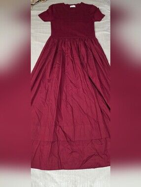 Moon River Women’s Burgundy A-Line Skirt